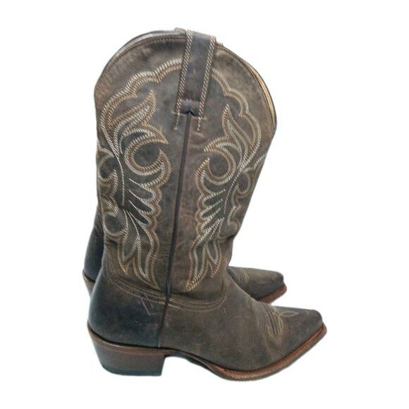 Shyanne Women's Loretta Western Boots Size 9.5 M Snip Toe Brown Retail $199 - Picture 3 of 13